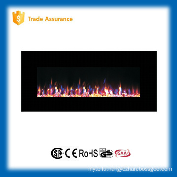 50" wall mounted gorgeous fire wood fireplace with remote control